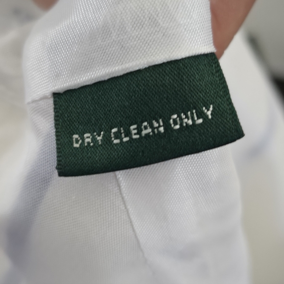 Lauren Ralph Lauren Women's 100% Linen White Blue Striped Midi Dress Sz 6. - Picture 15 of 16